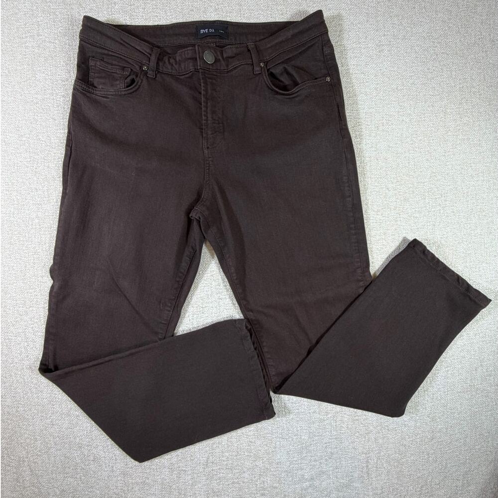 Rye 51 Men's 33 Brown Teak 5 Pocket Stretch Straight Leg Casual Pants Chino